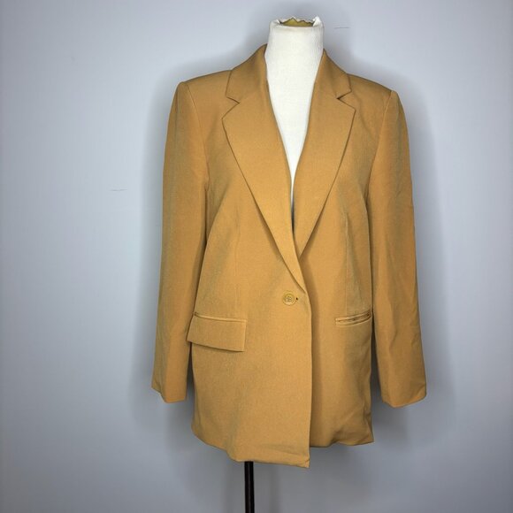 Open Edit - Tan Relaxed Fit Blazer - Picture 1 of 4